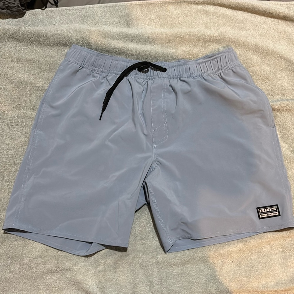 Blue, RIGS Performance Fishing Shorts, L